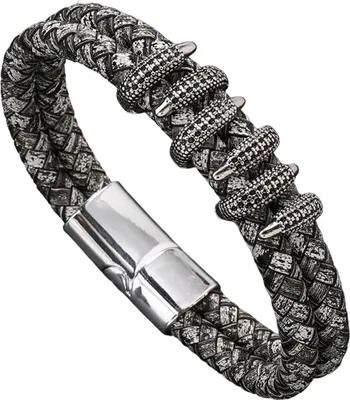 Produktbild von Herrenarmband HA-33328 - Grau / Silber kaufen KP33328