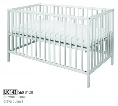 Produktbild von Babybett Kinderbett 120x60 Vollholz Möbel Holz Möbel Handarbeit