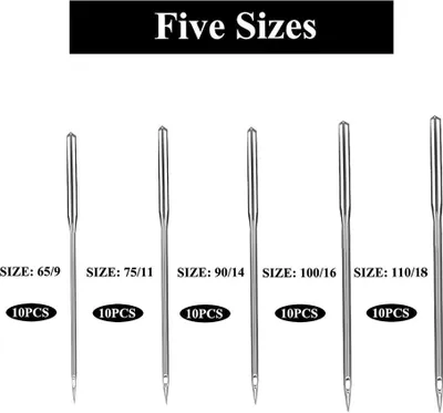 Zdjęcie produktu dla 50Pcs Sewing Machine Needles Universal Home Sewing Needles for Singer Janome Varmax