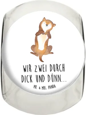 Produktbild von Mr. & Mrs. Panda Bonboniere Hund Streicheln XL 2000ml - Weiß - Geschenk, Sprüche, Teedose, Treu, Hunde, Frischhaltedose, Bonbonglas, Kaffeedose, Hundespruch, Vorratsglas