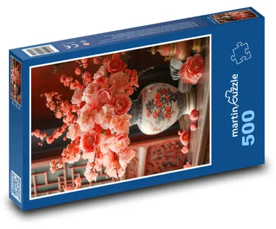 Obrázek produktu pro Puzzle 500 Pivoňky ve váze - martinpuzzle
