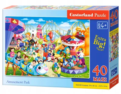 Productafbeelding van CASTORLAND puzzel 40 MAXI stukjes - Attractiepark