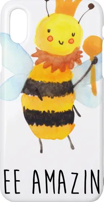 Produktbild von Mr. & Mrs. Panda Iphone 10 Handyhülle Biene König - Weiß - Geschenk, Handy, Hülle, Hummel, X, Cover