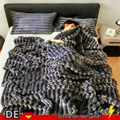 Produktbild von Überwurfdecke Flauschig Weich Warm 250 g/m² Bettdecke