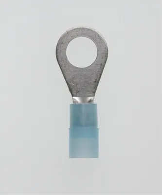 Image de Cosse à sertir DIN 46237 isolée, forme annulaire, section 1,5 mm² - 2,5 mm², bleue, transparente - 1 pièce