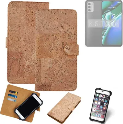 Produktbild von K-S-Trade Hülle kompatibel mit Nokia G42  Kork Handyhülle Cover  Schutzhülle TPU Case Bumper in Hellbraun, (1x)