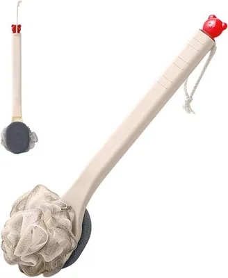Obrázok produktu pre Dlhá kefa na sprchovanie, obojstranný peeling na nohy, ramená a krk