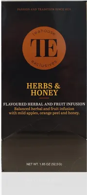 Produktbild von TE Luxury Teahouse Exclusives Herbs & Honey, Kräuter & Honig 15 x 3,5g Tee