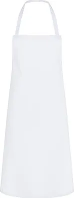 Produktbild von Karlowsky Latzschürze FARO 75 x 95 cm unisex Polyester/Baumwollmix waschecht pflegeleicht Weiß