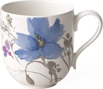 Image de Villeroy & Boch Vorteilset 6 Stück Mariefleur Gris Basic Becher mit Henkel Premium Porcelain bunt 1041049651