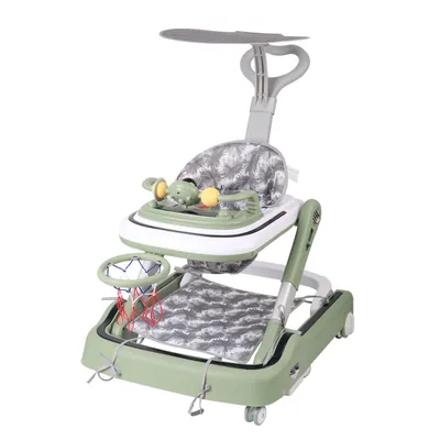 Image de Trotteur Babywalker avec set de jeu pour enfants de 6 à 18 mois Vert