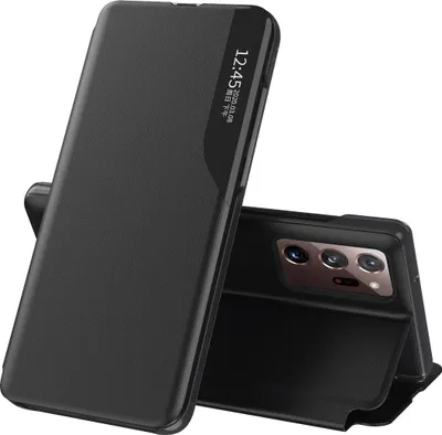 Image de Etui pour Galaxy Note 20 Ultra 5G, Smart View Window Flip StandPolyuréthaneLeather Protective Case for Samsung Galaxy Note 20 Ultra 5G black