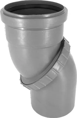 Produktbild von HT Rohr Bogen Abwasser Abfluss DN 110 Drehbar Bogen 0 - 90°