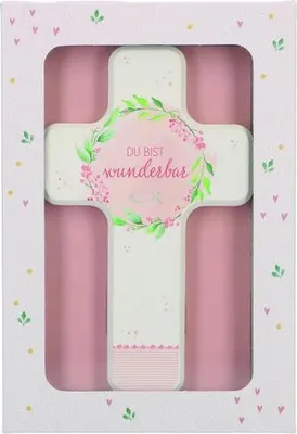 Image de Du bist wunderbar - Kinderholzkreuz