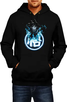 Immagine prodotto di Felpa con cappuccio da uomo Dragon Anime Manga Ball Z Goku 22, Man L , Noir