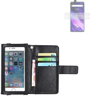 Produktbild von K-S-Trade Handy Hülle Schutz Hülle Kompatibel mit UMIDIGI S5 Pro Case mit Displayschutz / Schutzfolie Flip Cover Wallet case Etui Hülle schwarz
