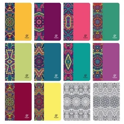 Zdjęcie produktu dla Zeszyt A5/64K kratka Mandala (10szt) - Elanders