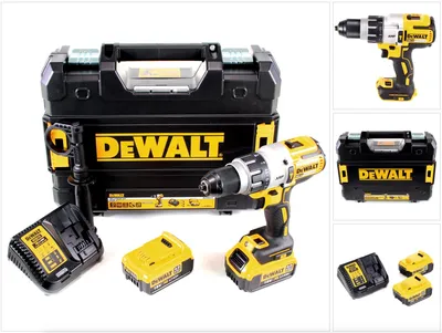 Obrázek produktu pro Akumulátorová příklepová vrtačka DeWalt DCD 996 M2 18 V 95 Nm bez kartáčů + 2x akumulátor 4,0 Ah + nabíječka + TSTAK