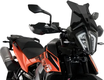 Obrázek produktu pro Tmavě kouřová sportovní obrazovka PUIG 366x348mm schválená ABE pro Ktm