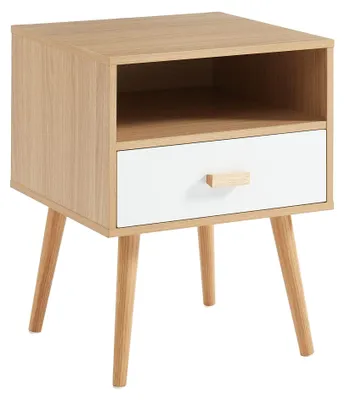 Produktbild von Elzusha – Nachttisch mit einer Schublade und skandinavischem Design