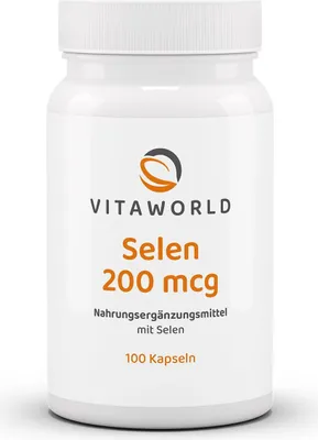 Image de Vitaworld Sélénium 200 mcg gélules, 100 gélules