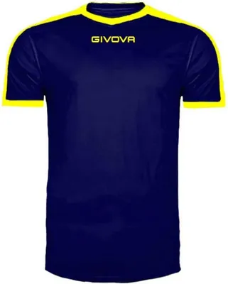 Productafbeelding van Givova Revolution T-shirt met korte mouwen, blauw, heren, maat 2XL, kleur blauw, maat 2XL
