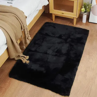 Imagen del producto de Alfombra antideslizante, suave y esponjosa, de 60 x 90 cm, color
