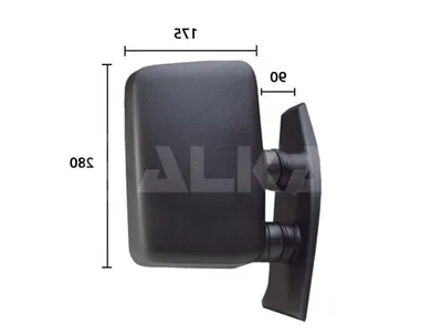 Produktbild von ALKAR 6102982 Außenspiegel Seitenspiegel Rechts für FIAT DUCATO Kasten (290) Konvex Manuell