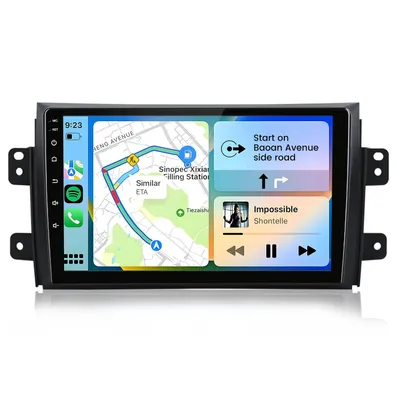Produktbild von Hexinex Autoradio mit Android 15 Kabelloses CarPlay Android Auto für Suzuki SX4 (2006–2013) Sedici (2005–2014)