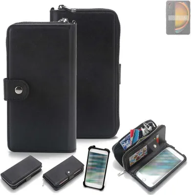 Produktbild von K-S-Trade 2in1 Handyhülle Schutzhülle kompatibel mit Samsung Galaxy XCover7  & Portemonnee Cover Handy Hülle Case Etui Geldbörse Wallet Bookstyle