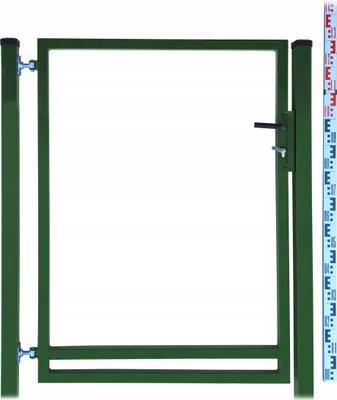 Obrázek produktu pro Rámová branka pro latě a panely 130 cm | zelená RAL6005 | dva sloupky | zahradní plotová