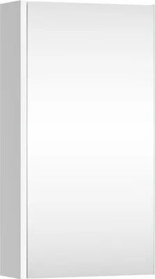 Produktbild von Planetmöbel Spiegelschrank Wega 40 cm Weiß Matt – Kompakter Badezimmerschrank mit Soft-Close-Funktion