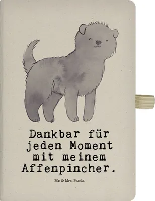 Produktbild von Mr. & Mrs. Panda Adressbuch Affenpincher Moment - Transparent - Geschenk, notizbuch a4, Journal, Kladde, Tagebuch