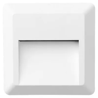 Obrázek produktu pro Venkovní nástěnné svítidlo ACA LED, čtvercové, bílé, 230 V AC, IP65, 1,5 W, 3000 K, 100 lm, RA80, SLIM52NW