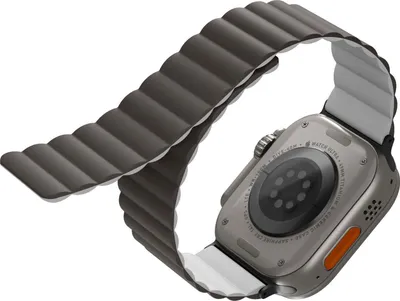 Produktbild von UNIQ Revix Reversible Magnetarmband fr Apple Watch 49/45/44/42MM grau/weiss