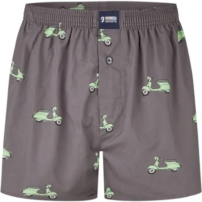Image de Boxer court pour homme Happy Shorts - Style américain, coton, imprimé Vesper S