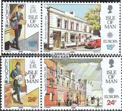 Produktbild von Briefmarken GB - Isle of Man 1990 Mi 427-430 Paare (kompl.Ausg.) postfrisch Europa