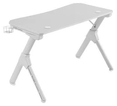 Immagine prodotto di Mars Gaming MGD FIBRA DI CARBONIO Tavolo bianco