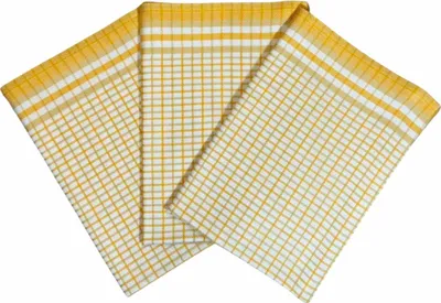 Obrázek produktu pro Utěrky Bambus 50x70 cm Kostka malá žlutá, 3 ks