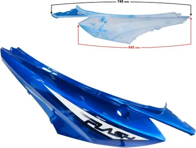 Produktbild von Gehäuse hinten links blau Flash 50