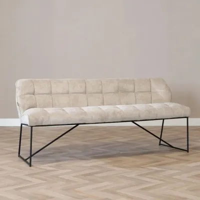 Produktbild von Bronx71 Esszimmerbank Stoff Jelle taupe 220 cm