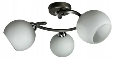 Produktbild von Euro-Lamp Deckenleuchte Mario, Satinschirm, Weiß, 3 x 60W, Hersteller