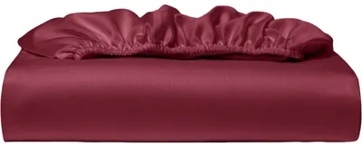 Productafbeelding van Spreeikussen voor matrassen, 30 cm, satijn, bordeauxrood, 200x200 cm