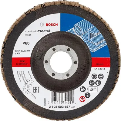 Produktbild von Fächerschleifscheibe X431 Standard for Metal, gewinkelt, 125 mm, 22,23 mm, 60