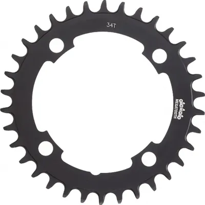 Image de Plateau VTT FSA Megatooth à 4 branches, 1x, 104 mm x 32 dents, noir - un système 1x plus sûr...