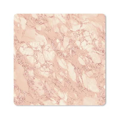 Produktbild von MuchoWow® Mauspad Mousepad Marmor - Luxus - Roségold 30x30 cm - Mousepads - Maus Mat - Pad - Mausunterlage - Gaming