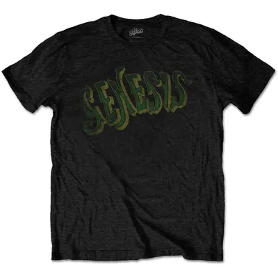 Produktbild von Genesis Vintage Logo - Green Black M T-Shirt