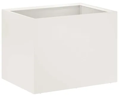 Produktbild von vidaXL Garten-Pflanzgefäß Weiß 40 x 30 x 30 cm Kaltgewalzter Stahl
