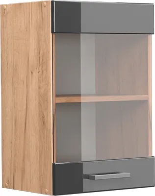 Produktbild von Küchenglasschrank Vicco R-Line Anthrazit Hochglanz 40 cm, Model 37122