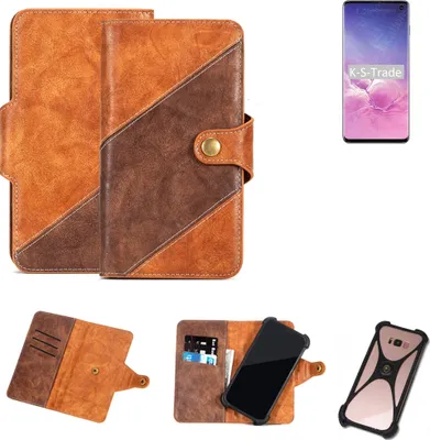 Produktbild von K-S-Trade Handyhülle Schutzhülle Bookstyle Case Wallet-Case kompatibel mit Samsung Galaxy S10 Exynos Cover Klapphülle Kantenschutz Smartphone